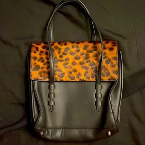 Zara Woman Cow-skin Fur Tote